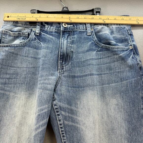 ReClaim Jeans By Buckle Men's 34L Blue Stone Wash Loose Straight Long Tall - Picture 12 of 15